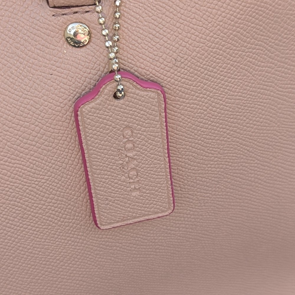 Coach Blush Pink Leather Satchel - Picture 3 of 11